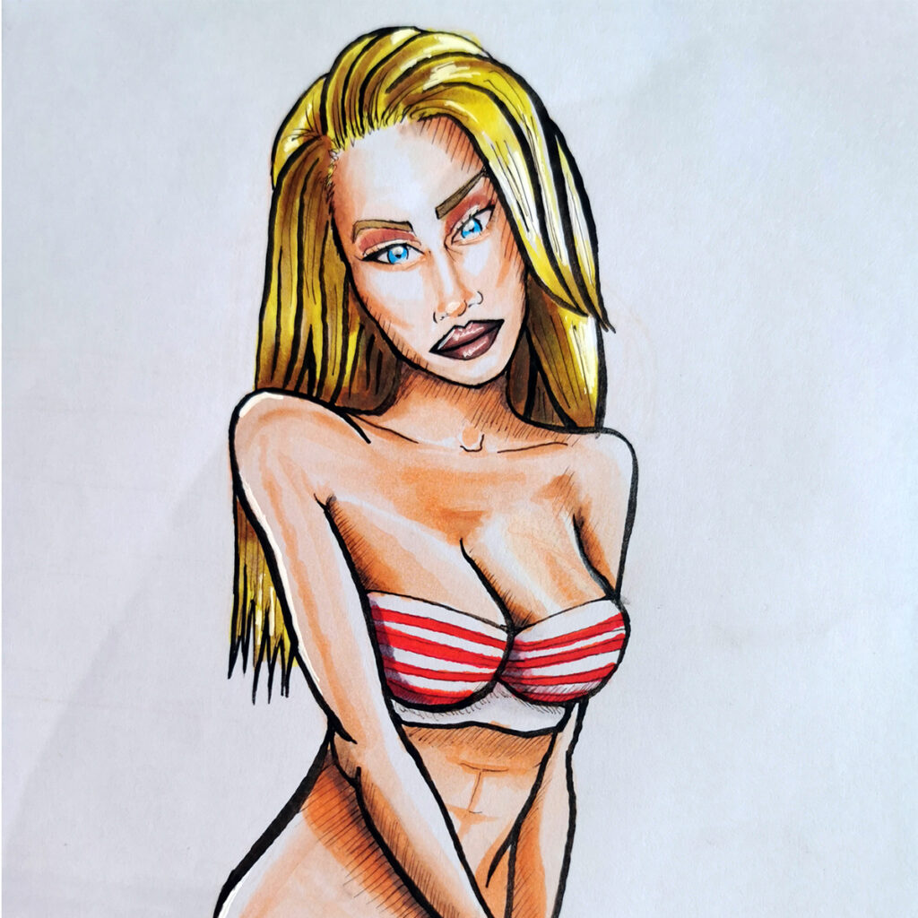 pinup sketch