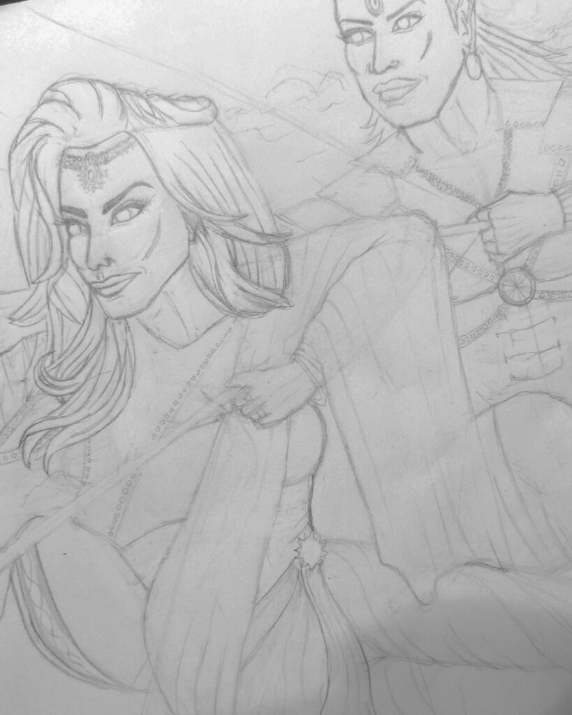 ram & sita sketches